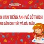 Viết Về Sở Thích Nghe Nhạc Bằng Tiếng Anh